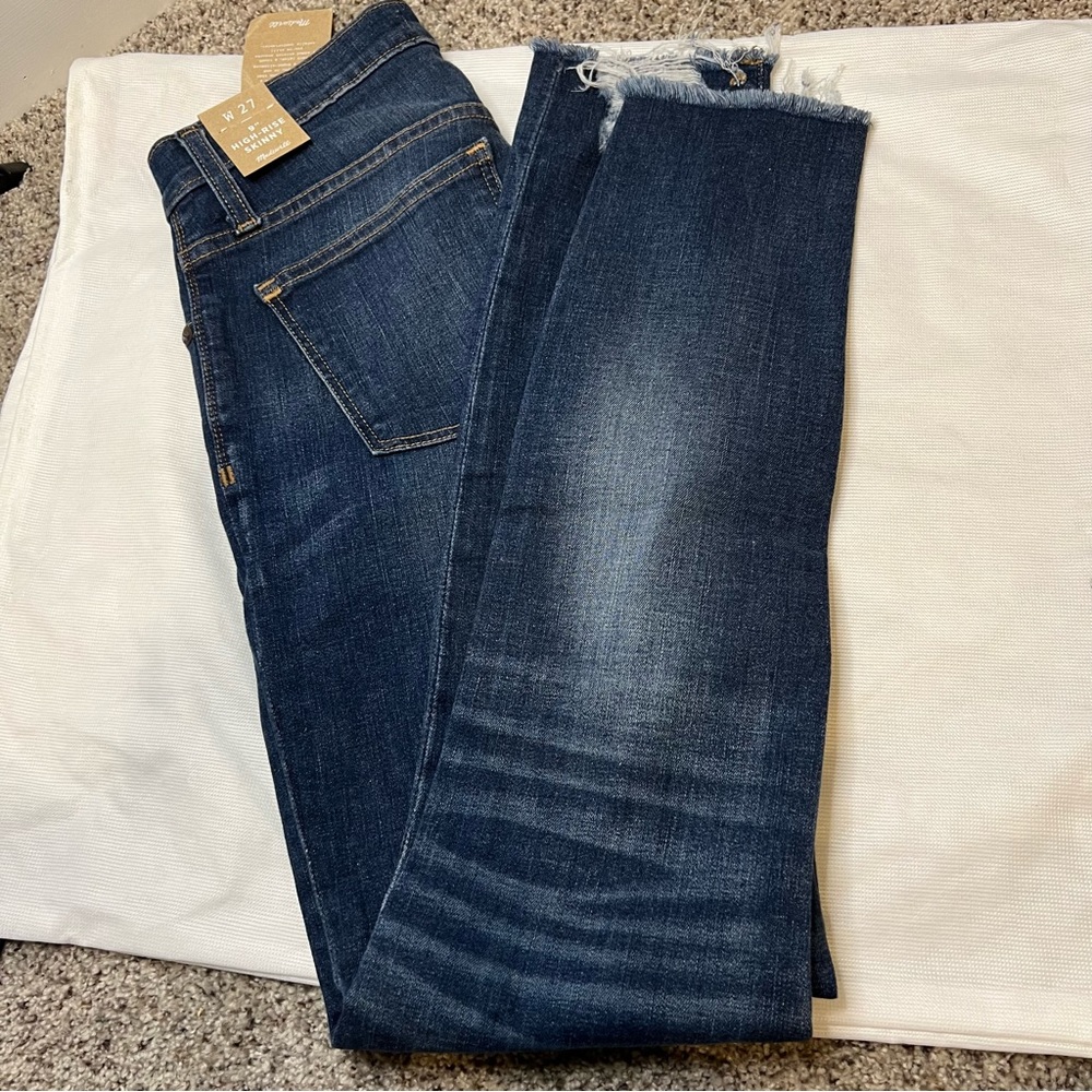 Madewell 9” high rise skinny jeans